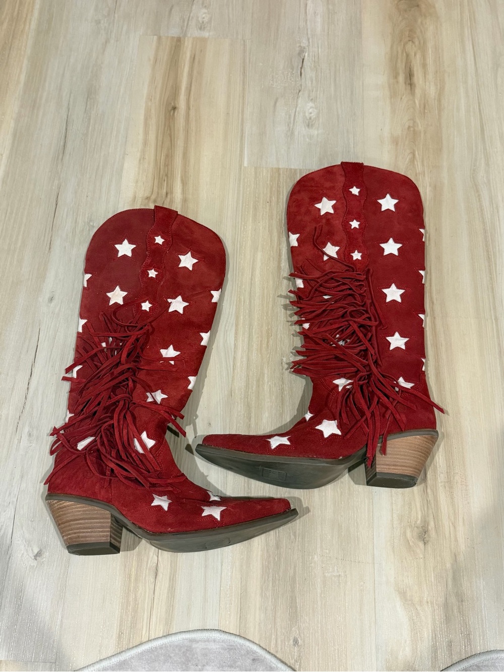 dingo Red Star Fringe Western Boots